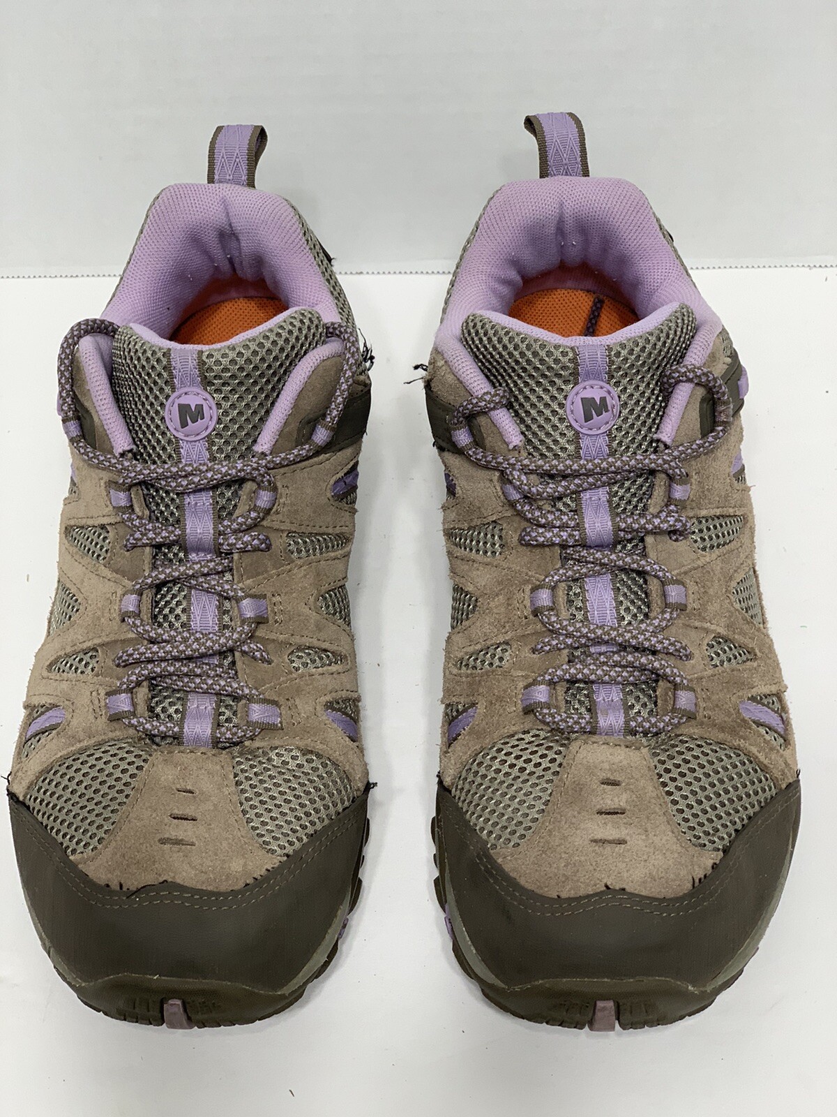 Scarpe da trekking Merrell da donna taglia 9 grigio viola J343688C stringate trail