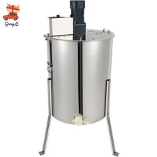 New Electric 4 Frame Honey Extractor Beekeeping Stainless Steel Spinner w/Tripod