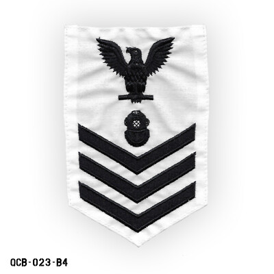 US Navy PO1 Petty Officer First Class Diver ~ White Patch ~ Vanguard USA