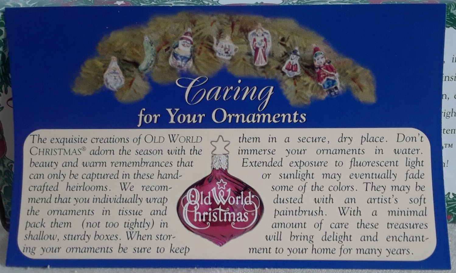 Merck Family’s Old World Christmas Ornament 2000 Champagne Bottle 5" Blown Glass