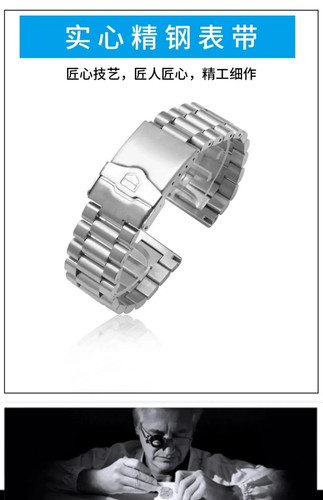 20 mm Edelstahl Uhrenarmband Armband für Tag Heuer Armband Silber Uhrenarmbänder - Bild 15 von 25