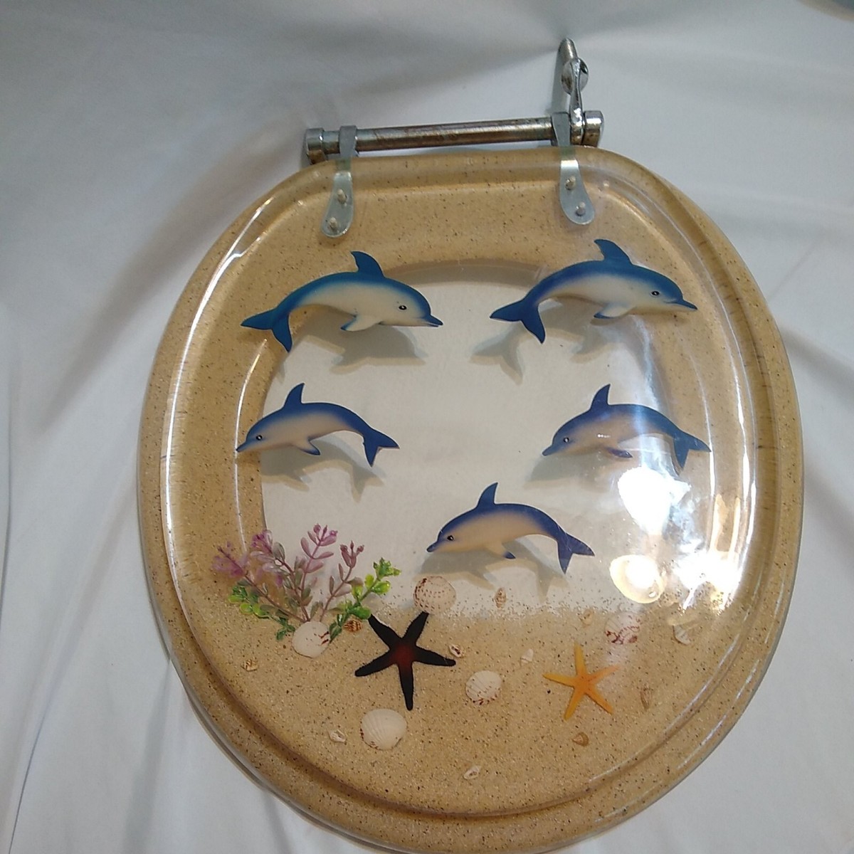 Vintage Clear Acrylic Lucite Toilet Seat Dolphin Seashell Starfish Beach Sand | eBay Vintage Clear Acrylic Lucite Toilet Seat Dolphin Seashell Starfish Beach Sand | eBay