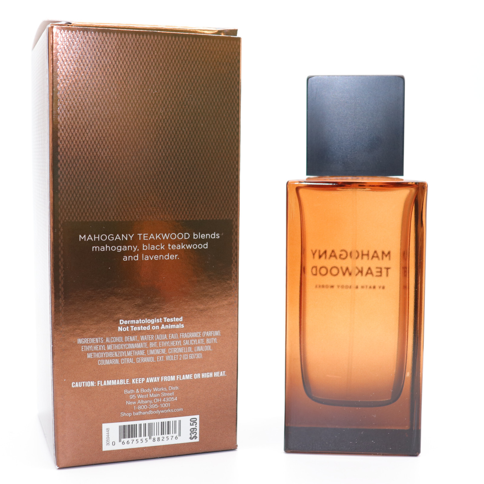 Bath & Body Works - Mahogany Teakwood Men's Cologne for Men 3.4 oz Full Size