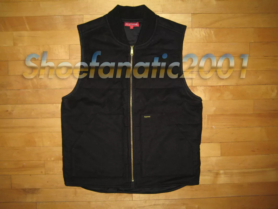 Supreme Vest Black Large YKK zippers Box Logo Gonz