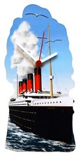 White Star Line Titanic Clock - RMS Titanic Clock - The Titanic Ship TALL-C