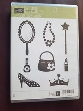 STAMPIN UP Dress Up SET OF 8 STAMPS RUBBER RETIRED