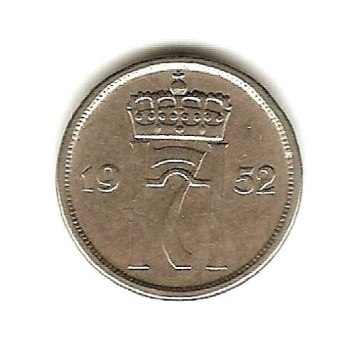 1952 NORWAY Coin 10 ORE