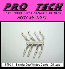 PTMC 41 8) Interior Door Window Cranks Metal Cast 1:25 LBR Model Parts PRO TECH