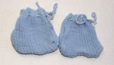 Vintage Cabbage Patch Kids Knit Shoes Booties Blue