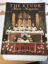 The Etude Music Magazine April 1933 piano sheet music 4G