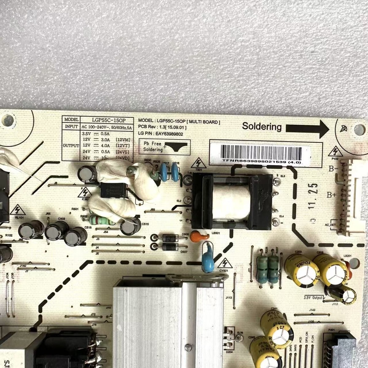 Motherboard TV LG 55EG920V 55EG9200 EAX66464403 EBT64032670 EBU63585001