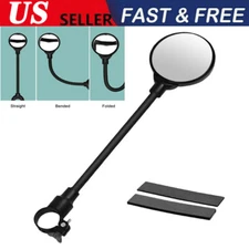 Flexible Bike Rear View Mirror MTB Road Bicycle Handlebar Rearview Convex Mirror