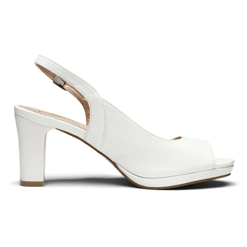 Women Low Chunky Heel Sandals Peep Toe Slingback Platform Dress Pump Shoes - Picture 25 of 26
