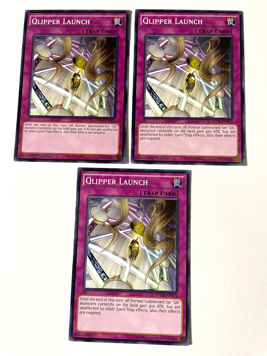 Yu-Gi-Oh! Karte Qlipper Launch (NECH-EN074) – Normale Fallenkarte, 1st Edition, Common, Aus The New Challengers