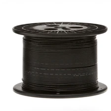 16 AWG Gauge Solid Hook Up Wire Black 250 ft 0.0508" UL1007 300 Volts