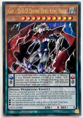 GFP2-DE080 Go! - D/D/D Divine Zero King Rage - Ultra Rare 1. Auflage Near Mint