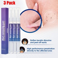 3 Painless Wart Remover Pen Eliminate Skin Tag Foot Corn Mole Warts Restoration