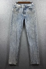 Vintage Levis Jeans Mens 31x36 (Fits 30x35) Blue Acid Wash 90s 501 Made in USA