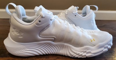 UNDER ARMOUR - むこうぶち3544 Size 11 - Under Armour Flow Ace White Metallic Gold W for