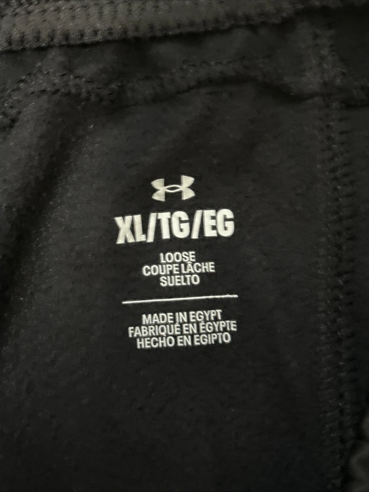 NUEVO Joggers Under Armour de Vellón Negro, Bolsillos Laterales/Bolsillo Trasero Lateral Derecho Talla XL Foto 4 de 4