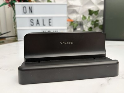 Vaydeer Vertical Laptop Stand Holder Organizer Plastic Adjustable Desktop Notebo