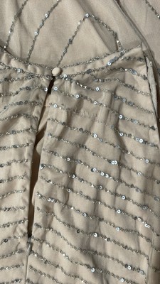 beaded fish dress Bowfin Fish Embellished Lurex Dress L