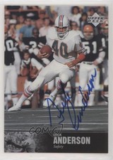 1997 Upper Deck NFL Legends Auto Dick Anderson #AL-75 Auto 1z8