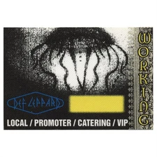 Def Leppard 1996 Slang Concert Tour Backstage Pass