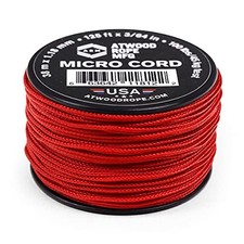 Atwood Rope MFG Micro Utility Cord 1.18mm X 125ft Reusable Spool (Red)