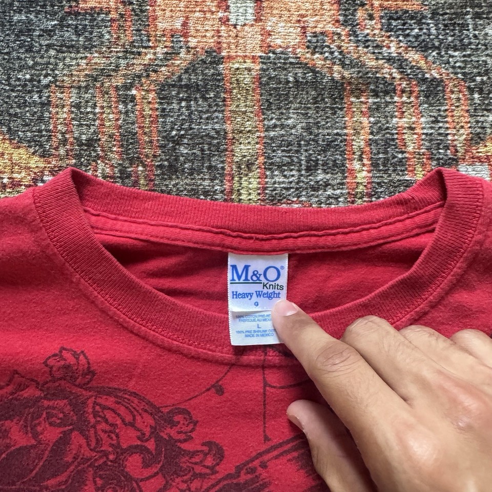 VINTAGE Skull Big Print Y2K Grunge Biker Skater T-Shirt Size Large | eBay