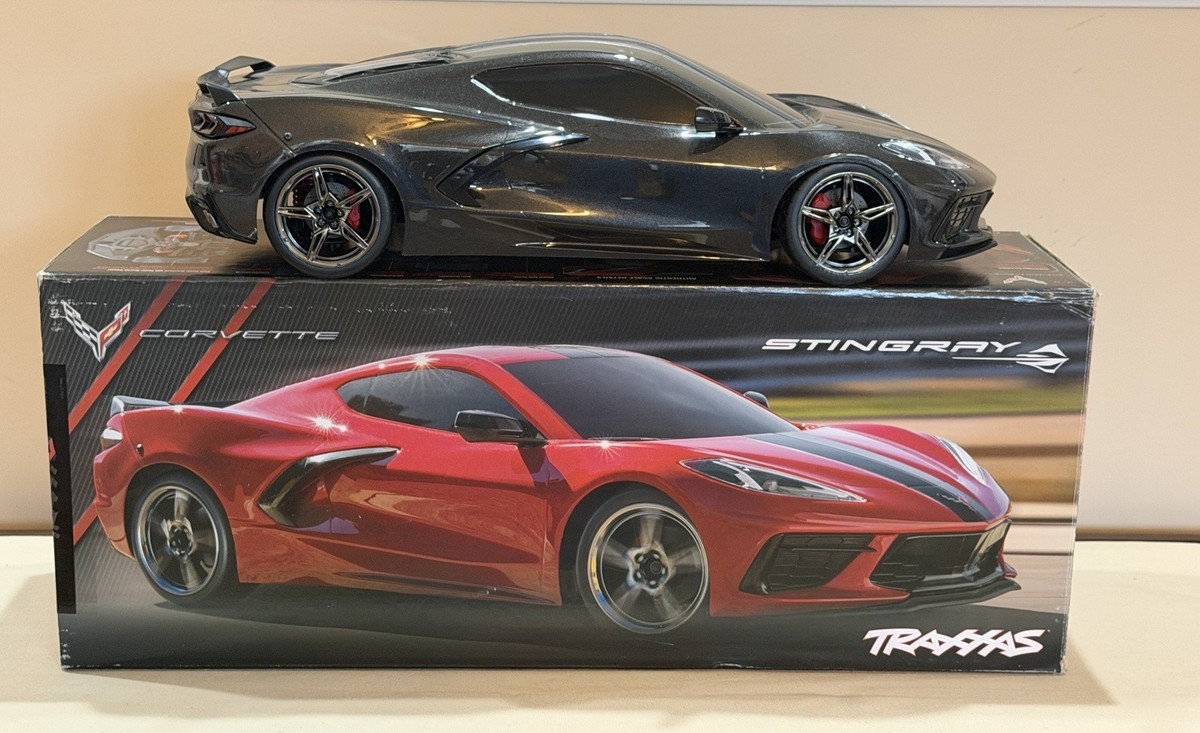 Mint Black TRAXXAS 4-TEC 3.0 Corvette Stingray 4X4 1:10 Scale RC
