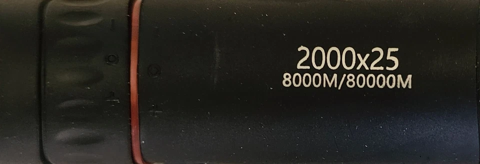 2000X25 Hd Monocular Telescope - Portable Scope For Concerts/Hunting/Travel/Fish - Image 4 of 4