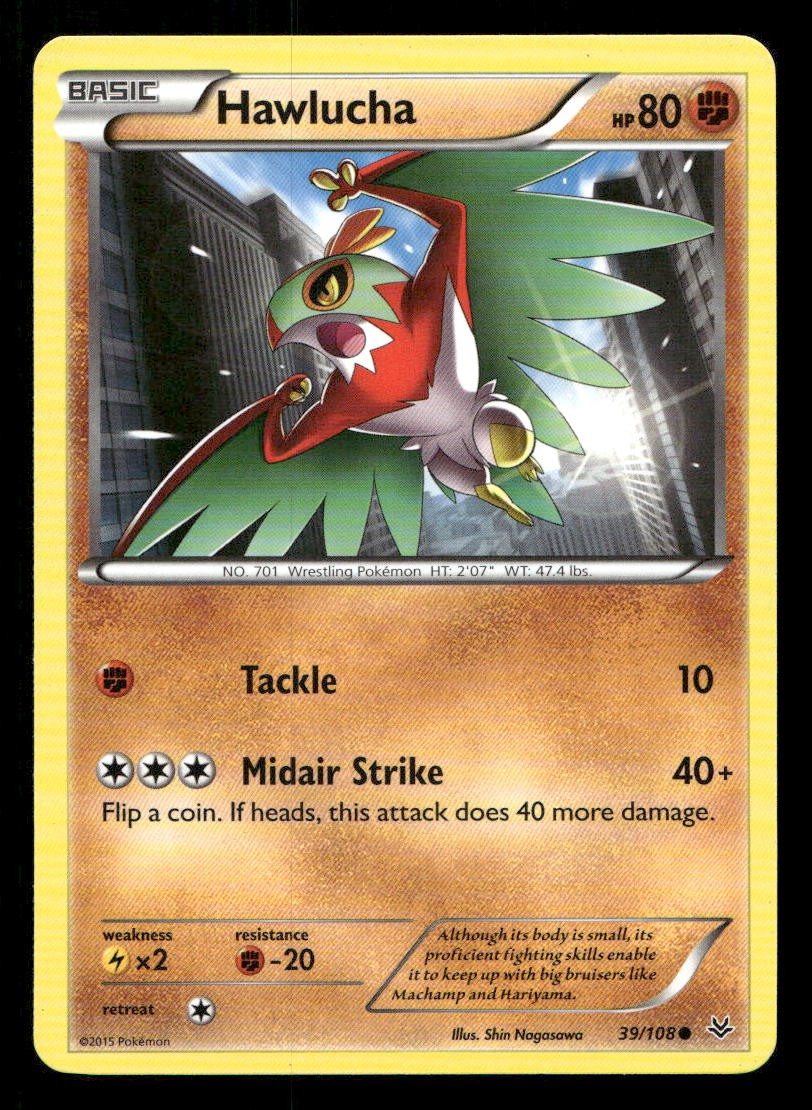 Hawlucha 39/108 Roaring Skies NM/M Pokemon
