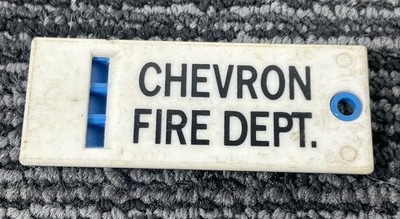  Vtg Chevron Fire Dept Safety Whistle Oil Refinery Industrial Emergency Signal