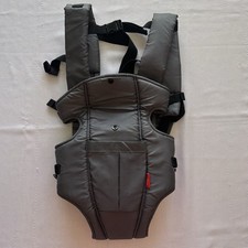 Nuby Grey Baby Carrier Newborn to Toddler Adjustable Comfortable and Compact