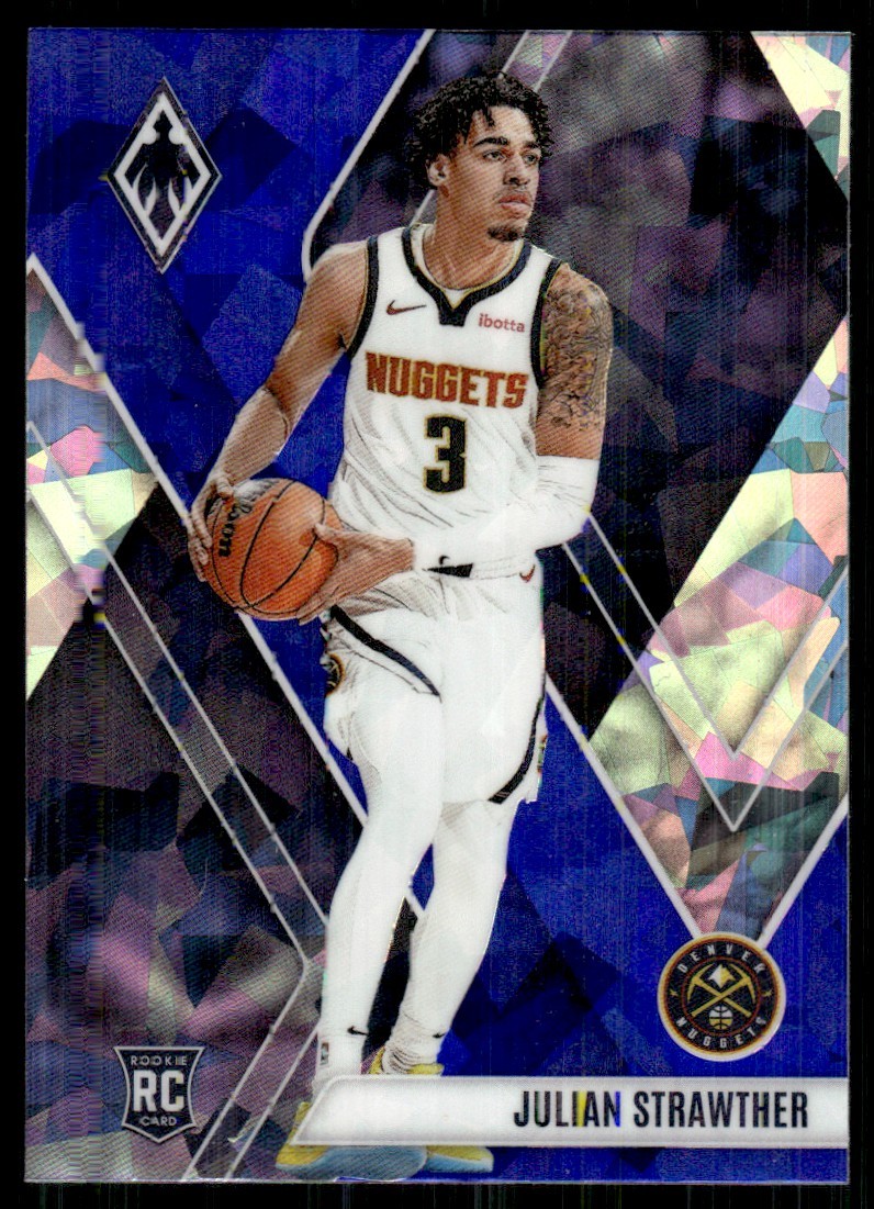 2023-24 Panini Phoenix Blue Ice Julian Strawther Denver Nuggets #283
