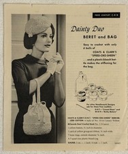 Coats & Clark s Dainty Duo Beret & Bag Croche...