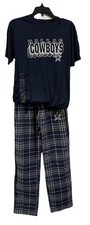 MENS Dallas Cowboys NFL Team Apparel S/S Pajama Set-SMALL