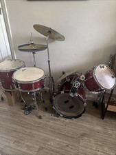 TAMA Imperialstar 22” 4 Piece Drum Kit Burnt Red Mist With Cymbals