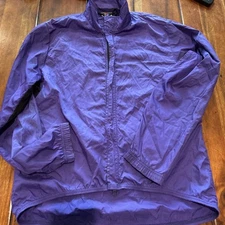Vintage BELLWETHER Pink Purple Black CYCLING JACKET Zip Windbreaker Small