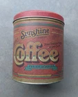 Vintage Sunshine Coffee Tin Fresh Roasted 5in Can