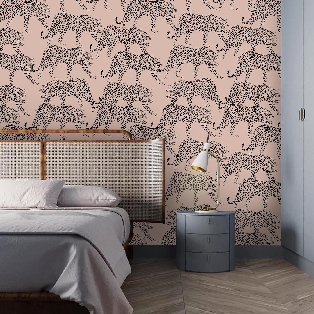 3D Hand-drawn Animals Leopard Pattern Wall Murals Wallpaper Murals Wall Sticker