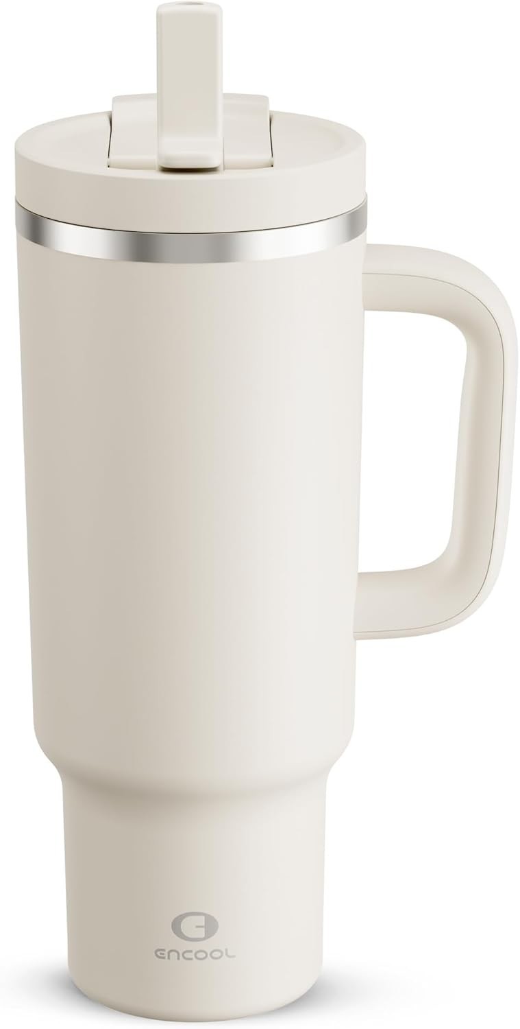 Travel-Friendly 40 oz Stainless Steel Tumbler: Keeps Drinks Cold for 24 Hours