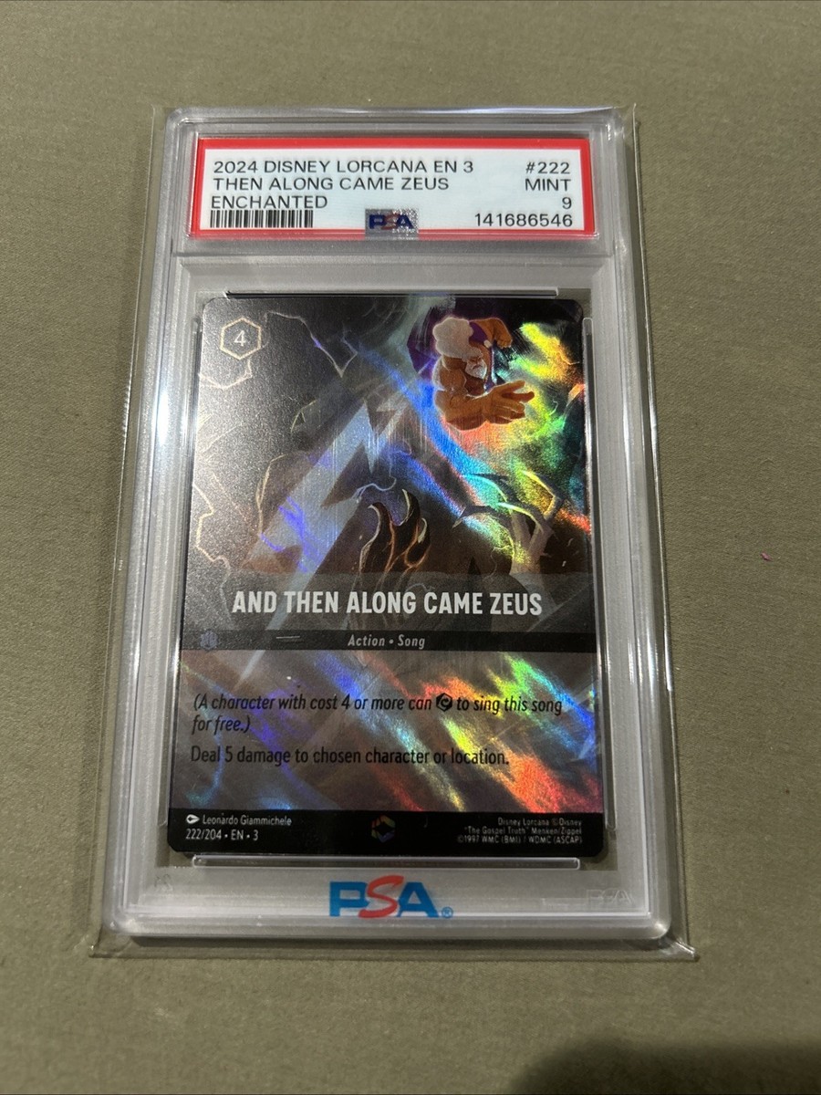 LORCANA ロルカナ　ゼウス　psa10 エンチャンテッド And Then Along Came Zeus (Enchanted) 222/204 Into the Inklands