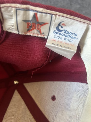 Cappello Berretto Vintage Washington Redskins Snap Back NFL Football Sports Specialties 90 - Foto 7 di 8