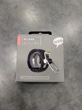 Knog Oi Luxe Bike Bell Small Matte Black Sheek Low Profile Easy Install