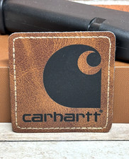 Leatherette Carhartt Patch - Iron on Adhesive Carhartt Patch