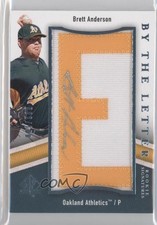 2009 SP Authentic By the Letter Rookie Signatures 2/100 Brett Anderson Auto 0f8