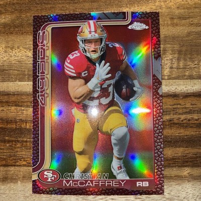 2025 Topps Chrome - Christian McCaffrey #263 Leather Refractor