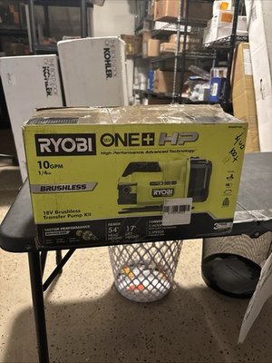 #ad #ad RYOBI ONE HP 18V Brushless 1 4 hp Battery Powered Transfer Pump Tool Only $85.00